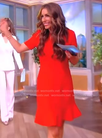 Alyssa's red mini dress on The View