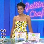 Amber Kemp’s lemon print dress on Today