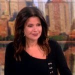 Ana’s black belted dress on The View