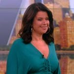 Ana’s green ruched front dress on The View