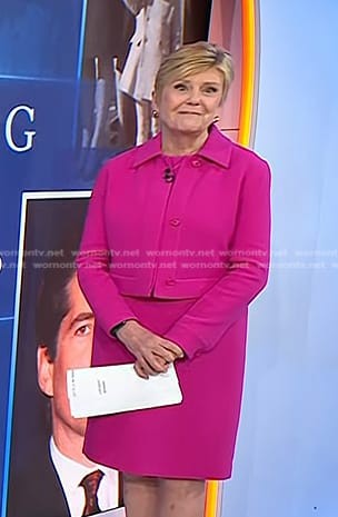 Anne’s pink dress and cropped jacket on Today