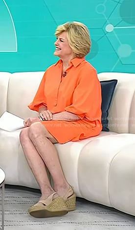 Anne's orange shirtdress on Today