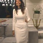 Sara’s white maxi dress on The Real Housewives of Dubai