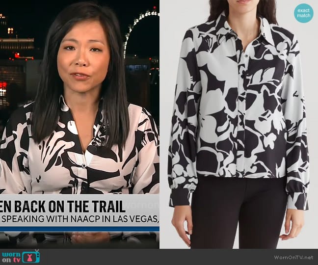 Area Stars Jane Blouse worn by Weijia Jiang on CBS Mornings