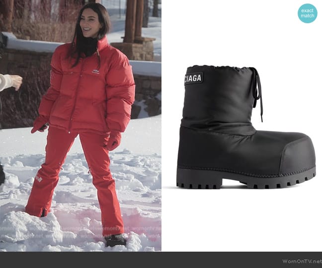 Balenciaga Alaska Low Boot worn by Kim Kardashian (Kim Kardashian) on The Kardashians