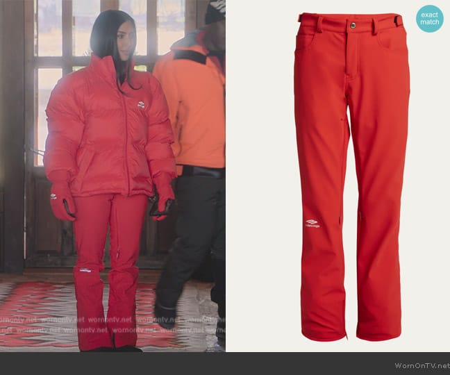 Balenciaga Flared 5-Pocket Ski Pants worn by Kim Kardashian (Kim Kardashian) on The Kardashians