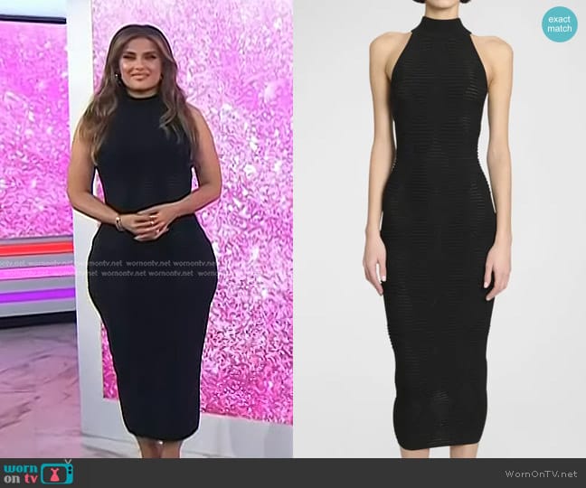 Balmain Diamond Rib Midi Sweater Dress worn by Nelly Furtado on Today