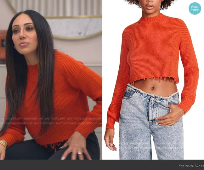 BB Dakota Camille Sweater worn by Melissa Gorga on The Real Housewives of New Jersey