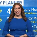 Violeta Yas’s blue bell sleeve dress on Today