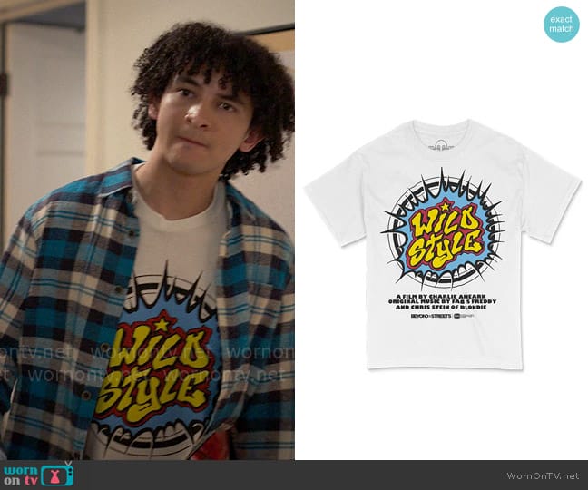 Finn’s Wild Style t-shirt on UnPrisoned