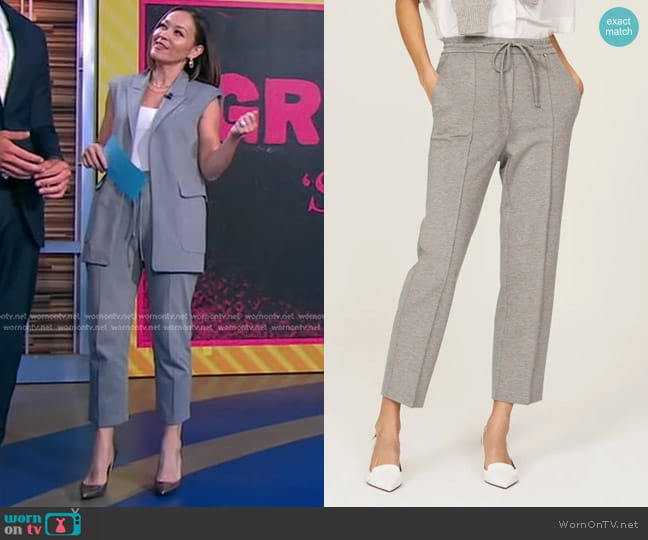 Boss Teyara Trousers worn by Eva Pilgrim on Good Morning America