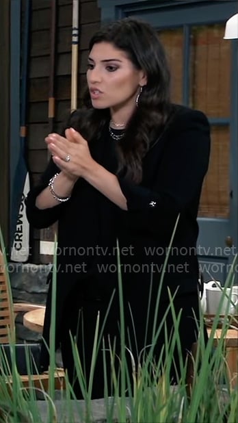 Brook Lynn’s black blazer on General Hospital