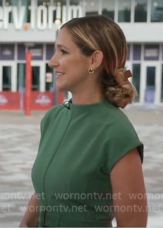 Caitlin Huey-Burns' green dress on CBS Mornings