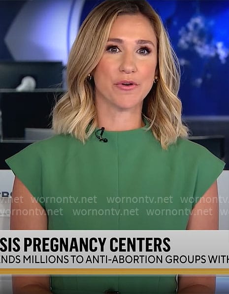 Caitlin Huey-Burns’ green dress on CBS Mornings