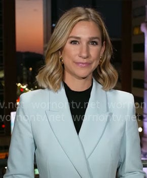 Caitlin Huey-Burns' light blue blazer on CBS Mornings