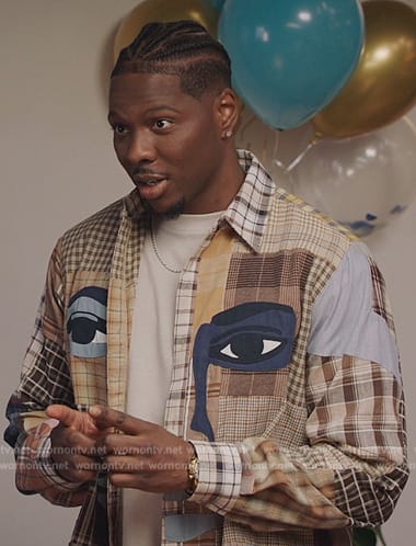 Cam’s patchwork print shirt on All American Homecoming