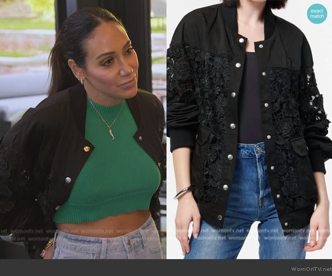 Cami NYC Ramsey Jacket worn by Melissa Gorga on The Real Housewives of New Jersey