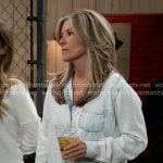 Carly’s denim shirt on General Hospital