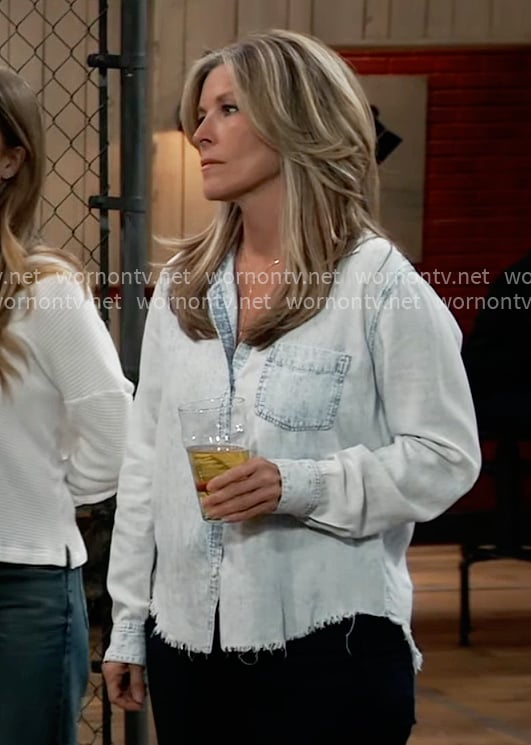Carly's denim shirt on General Hospital