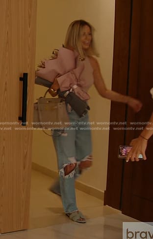 Caroline's distressed jeans on The Real Housewives of Dubai