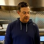 Carson Daly’s navy hoodie on Today