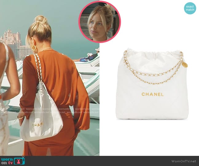 Chanel Large 22 Hobo Bag worn by Caroline Stanbury (Caroline Stanbury) on The Real Housewives of Dubai