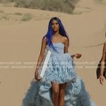 Chanel’s blue layered tulle gown on The Real Housewives of Dubai