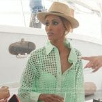 Chanel’s mint green swimsuit and shirtdress on The Real Housewives of Dubai