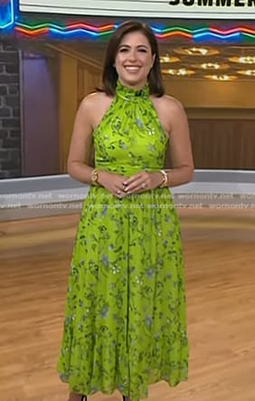 Chloe's green floral dress on Today