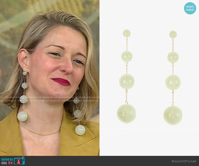 Cult Gaia Candace Drop Earrings worn by Vanessa Price on Today