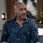 Curtis’s blue camo print shirt on General Hospital