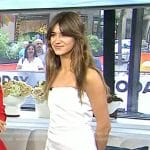 Daisy Edgar-Jones’s white strapless top and skirt on Today