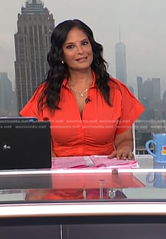 Darlene's red shirtdress on Today