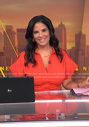 Darlene's red shirtdress on Today