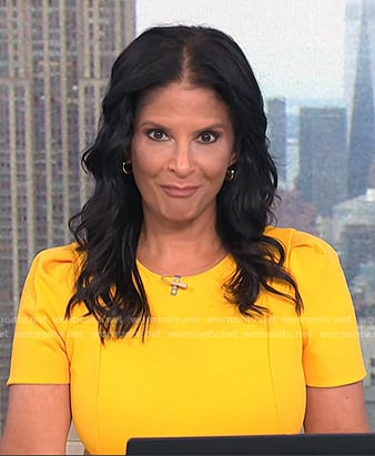 Darlene's yellow short sleeve dress on Today