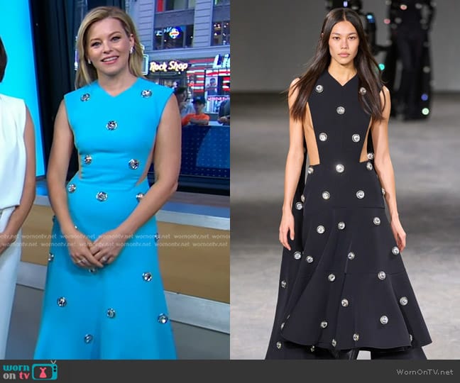 David Koma Fall 2024 Collection worn by Elizabeth Banks on Good Morning America