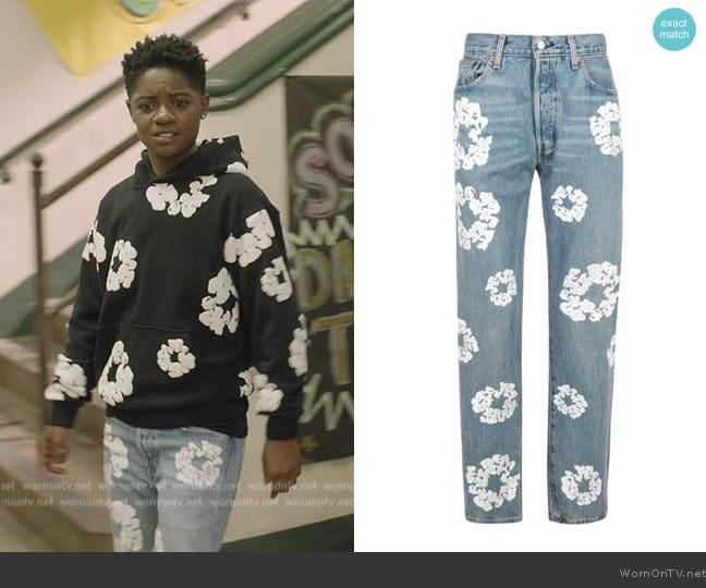 Coop’s floral print jeans on All American