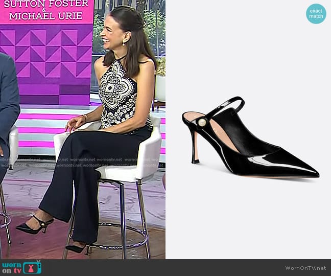 Dior Jolie Dior Heeled Mule worn by Sutton Foster on Today