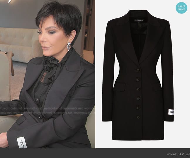 Dolce & Gabbana X Kim Dolce Turlington Jacket worn by Kris Jenner (Kris Jenner) on The Kardashians