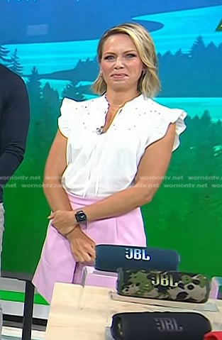 Dylan's pink mini skirt on Today