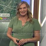 Emily’s green smocked waist mini dress on Today