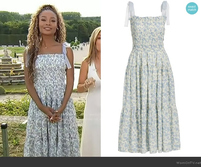 En Saison Egret Maxi Dress worn by Zuri Hall on Access Hollywood