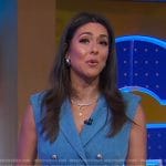 Erielle’s double breasted denim blazer dress on Good Morning America