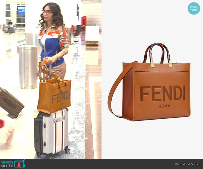 Fendi Fendi Sunshine Medium in Brown worn by Sara Al Madani (Sara Al Madani) on The Real Housewives of Dubai