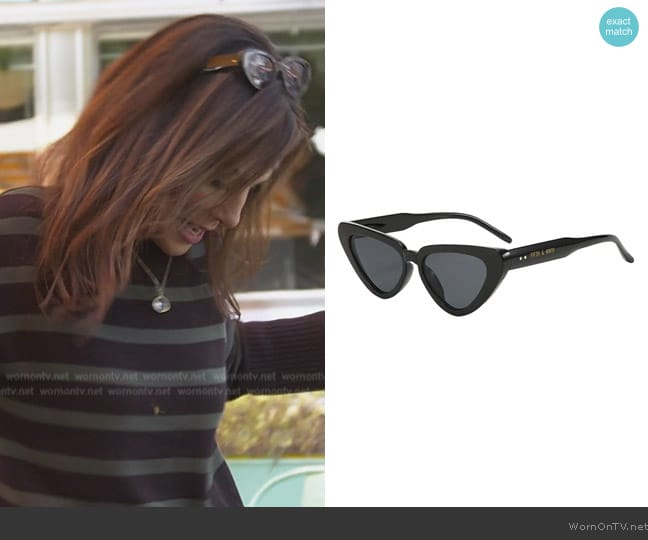 Fifth & Ninth Freya 53mm Gradient Polarized Cat Eye Sunglasses worn by Jen Fesler on The Real Housewives of New Jersey