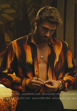 Amore's flame print shirt on Elite