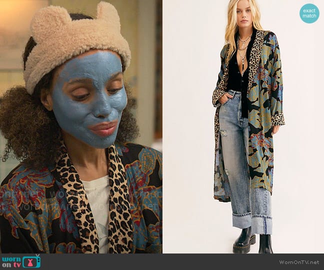 Free People Wild Nights Duster in Spirit Combo worn by Paige Alexander (Kerry Washington) on UnPrisoned