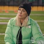 Gina’s green padded jacket on The Real Housewives of Orange County