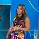 Ginger’s floral print flare dress on Good Morning America