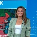 Ginger’s green blazer and shorts on Good Morning America